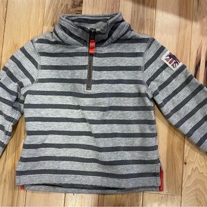Mini Biden dark and light Gray Striped Kids sweatshirt